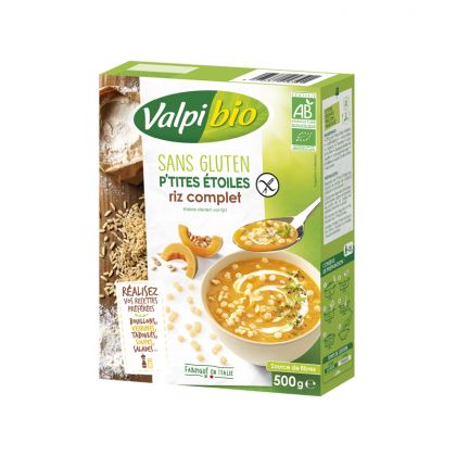 PETITE ETOILES DE RIZ COMPLET VALPIBIO 500G