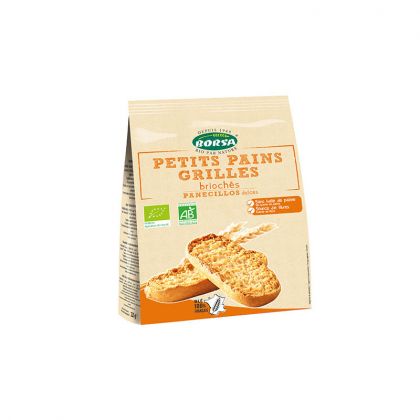 PETITS PAINS GRILLES BRIOCHES BIO BORSA 225G