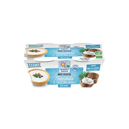 SEMOULE AU LAIT DE COCO NATURE BIO GRANDEUR NATURE 2X115G