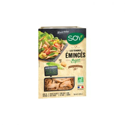 LES EMINCES VEGAN SOJA ET BLE BIO SOY 2X75G