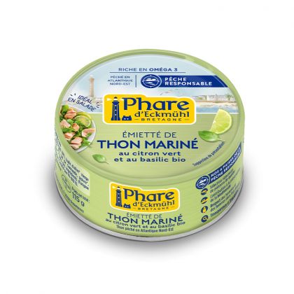 EMIETTE DE THON MARINE CITRON VERT BASILIC BIO LE PHARE D'ECKMÜHL 115G