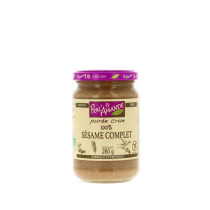 PUREE DE SESAME COMPLET BIO PERLAMANDE 280G