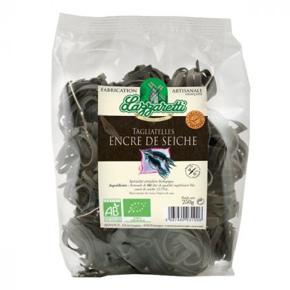 TAGLIATELLE A L'ENCRE DE SEICHE BIO LAZZARETTI 250G