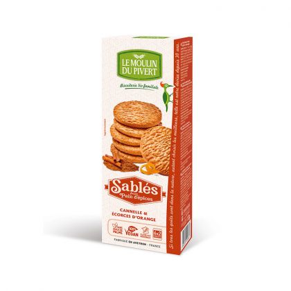 SABLES FACON PAIN D'EPICES  BIO LE MOULIN DU PIVERT 150G