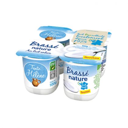 YAOURT BRASSE NATURE BIO TANTE HELENE 4X100G