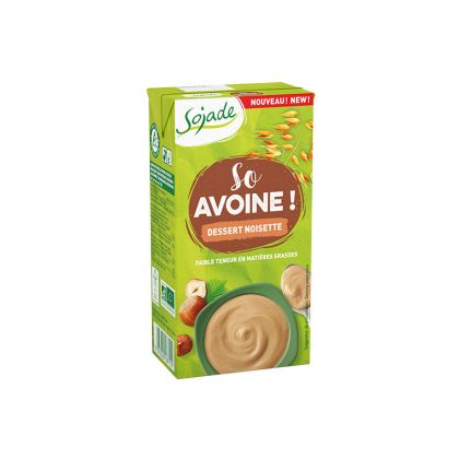 SO AVOINE CREME DESSERT NOISETTE BIO SOJADE 530G