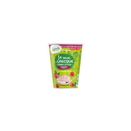 DESSERT VEGETAL AU SOJA GRECQUE FRAMBOISE BIO SOJADE 400G