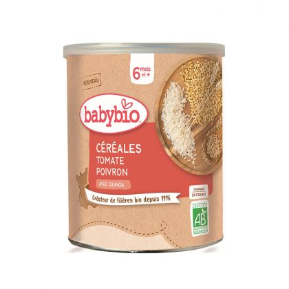 CEREALES TOMATE POIVRON QUINOA BIO BABYBIO 220G