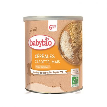 CEREALES CAROTTE MAIS QUINOA BABYBIO 220G