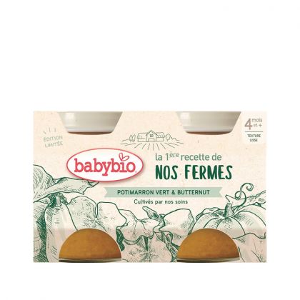 POT POTIMARRON VERT ET POMME DE TERRE BABYBIO 2X130G