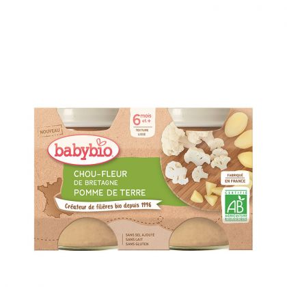 POT CHOU FLEUR BRETAGNE ET POMME DE TERRE BABYBIO 2X130G