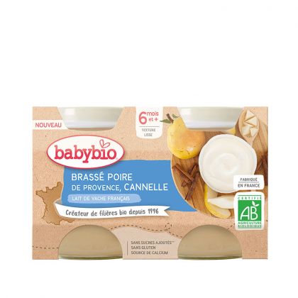 BRASSE POIRE CANNELLE BABYBIO 2X130G