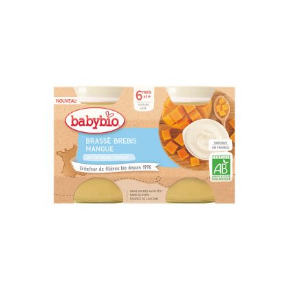 BRASSE LAIT DE BREBIS MANGUE BABYBIO 2X130G