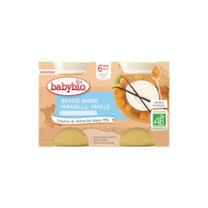 BRASSE BREBIS MIRABELLE VANILLE BABYBIO 2X130G