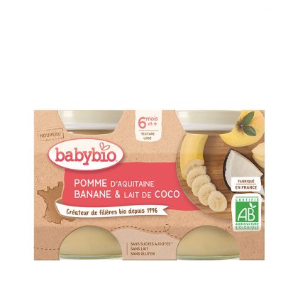 POT POMME BANANE COCO BABYBIO 2X130G