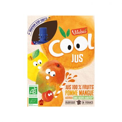 COOL JUS POMME MANGUE ACEROLA VITABIO 4X105ML