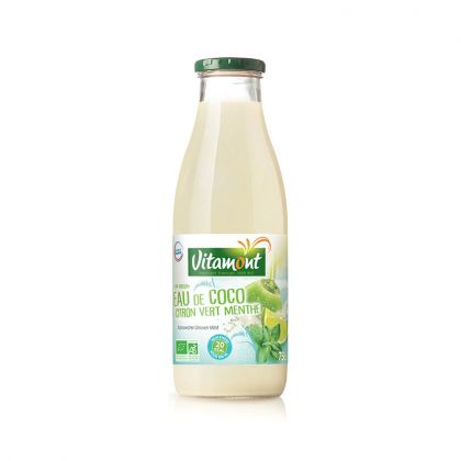 EAU DE COCO CITRON VERT ET MENTHE BIO VITAMONT 75CL