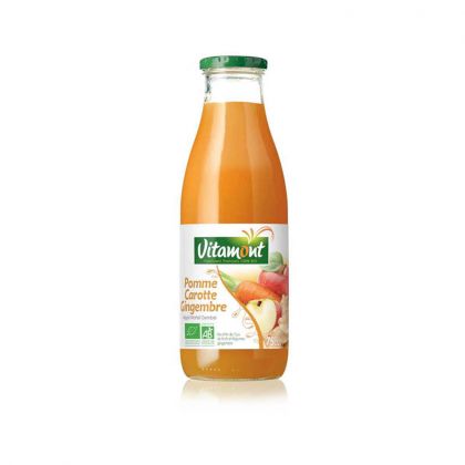 JUS DE POMME CAROTTE GINGEMBRE BIO VITAMONT 75CL