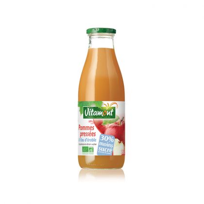 POMMES PRESSEES ET EAU D'ERABLE BIO VITAMONT 75CL