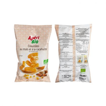 CROUSTILLES MAIS ET CACAHUETES APERIBIO 75G