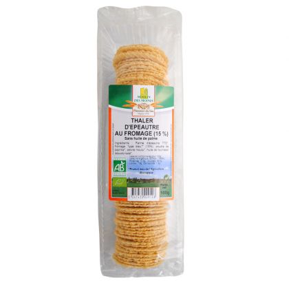 THALERS D' EPEAUTRE AU FROMAGE BIO MOULIN DES MOINES 100G