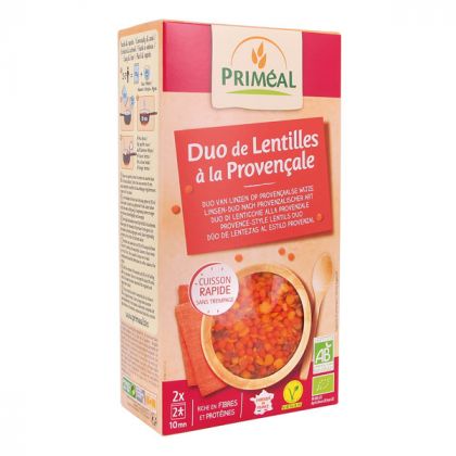 DUO DE LENTILLES A LA PROVENCALE BIO PRIMEAL 250G