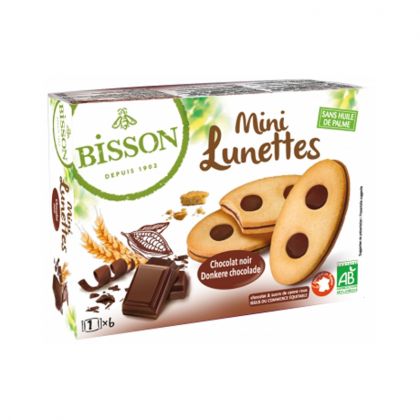 MINI LUNETTES CHOCOLAT NOIR BIO BISSON 178G
