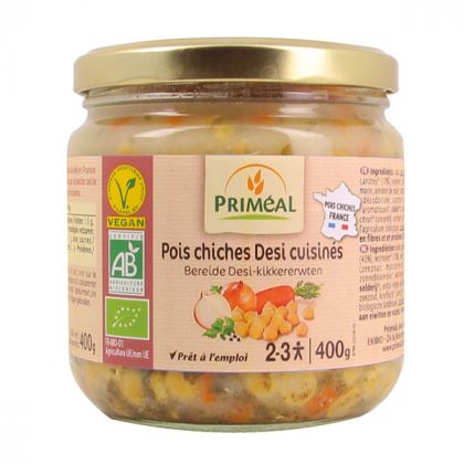 POIS CHICHES CUISINES BIO PRIMEAL 400G