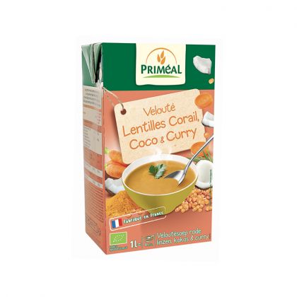 VELOUTE LENTILLES CORAIL COCO CURRY BIO PRIMEAL 1L