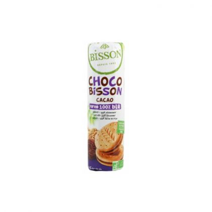 BISCUITS CHOCO BIO BISSON CACAO 100% BLE 300G