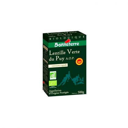 LENTILLES VERTES DE PAYS BIO BONNETERRE500G