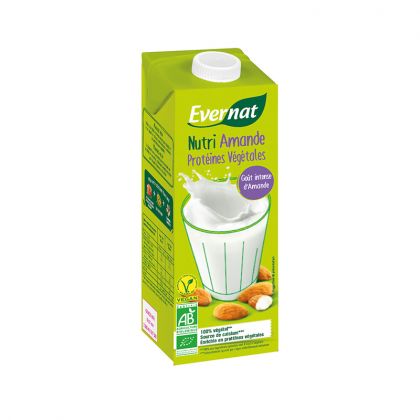 BOISSON VEGETALE NUTRIAMANDE PROTEINE BIO EVERNAT 1L