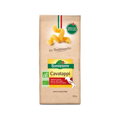 PATES CAVATAPPI BIO BONNETERRE 500G