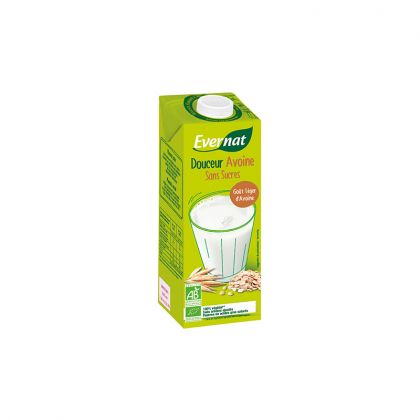 BOISSON VEGETALE DOUCEUR AVOINE SANS SUCRE AJOUTE BIO EVERNAT 1L