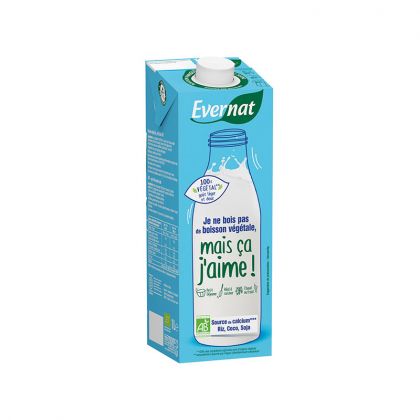 BOISSON VEGETALE RIZ COCO SOJA BIO EVERNAT 1L