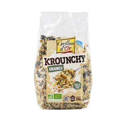MUESLI KROUNCHY GRAINES BIO GRILLON D'OR 500G