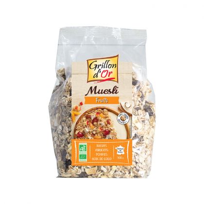 MUESLI FRUITS BIO GRILLON D'OR 500G