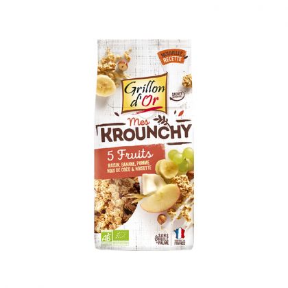 KROUNCHY 5 FRUITS BIO GRILLON D'OR 500G