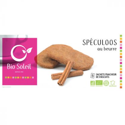 BISCUITS SPECULOOS AU BEURRE BIOSOLEIL 180G