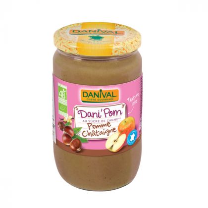 COMPOTE DANIPOM POMME CHATAIGNE BIO DANIVAL 700G