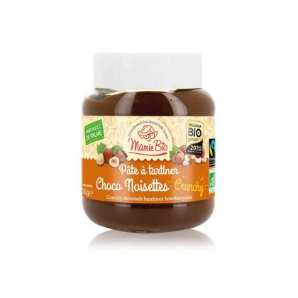 PATE A TARTINER NOISETTES CRUNCHY MAMIE BIO 350G