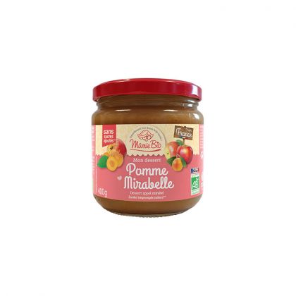DESSERT DE POMME MIRABELLE MAMIE BIO 400G