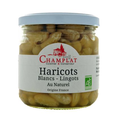 HARICOTS BLANC LINGOTS NATUREL BIO LA RESERVE DE CHAMPLAT 280G