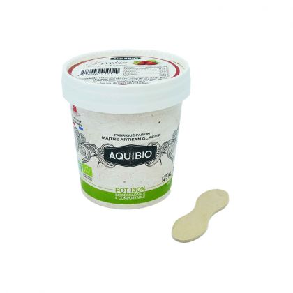 GLACE FRAISE AQUIBIO 125ML