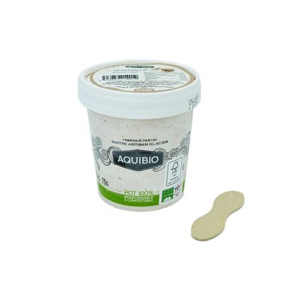 GLACE CARAMEL BEURRE SALE AQUIBIO 125ML