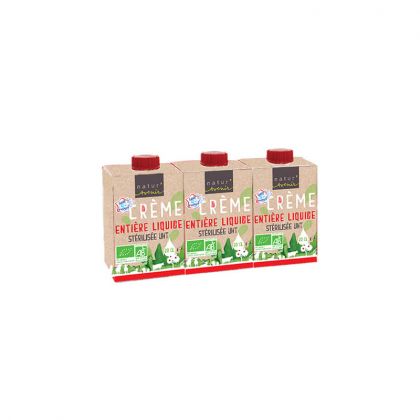 CREME ENTIERE LIQUIDE 30% BIO NATURAVENIR 3X20CL