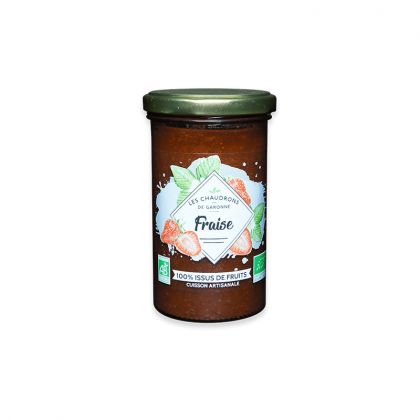 100% FRUITS FRAISES BIO CHAUDRONS DE GARONNE 275G