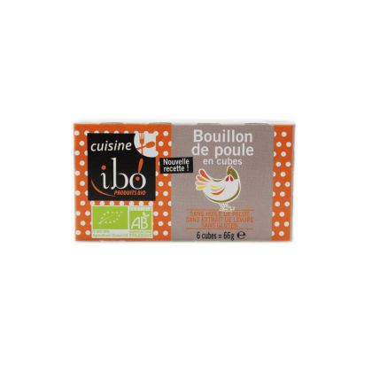 BOUILLON POULE CUBE BIO IBO 6X11G