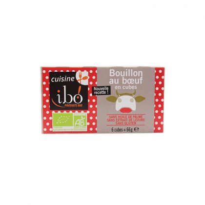 BOUILLON BOEUF CUBE BIO IBO 6X11G