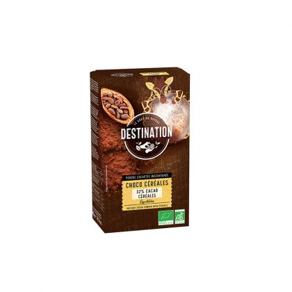 CHOCO CEREALES 32% CACAO BIO DESTINATION 400G